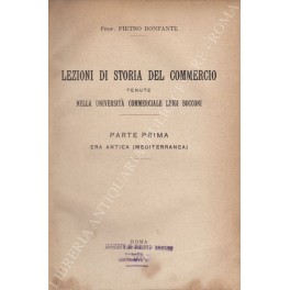 Lezioni di storia del commercio Lezioni di storia del commercio