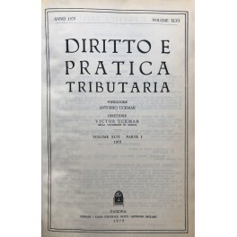 Diritto e Pratica Tributaria. Diretta da Victor Uckmar.