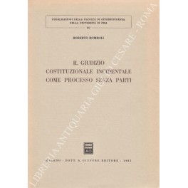 Il giudizio costituzionale incidentale