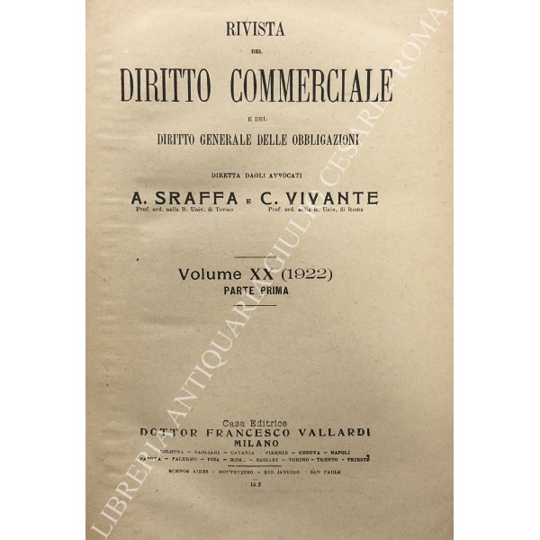 Rivista del Diritto Commerciale e del diritto generale delle