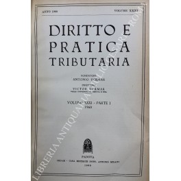 Diritto e Pratica Tributaria. Diretta da Victor Uckmar