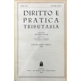 Diritto e Pratica Tributaria. Diretta da Victor Uckmar