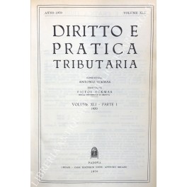 Diritto e Pratica Tributaria. Diretta da Victor Uckmar