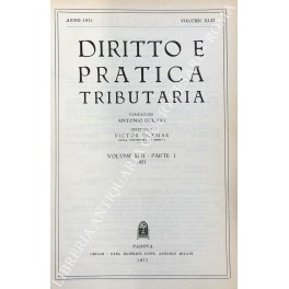 Diritto e Pratica Tributaria. Diretta da Victor Uckmar.