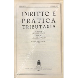 Diritto e Pratica Tributaria. Diretta da Victor Uckmar.