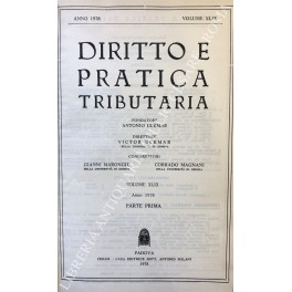 Diritto e Pratica Tributaria. Diretta da Victor Uckmar.