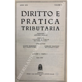 Diritto e Pratica Tributaria. Diretta da Victor Uckmar.