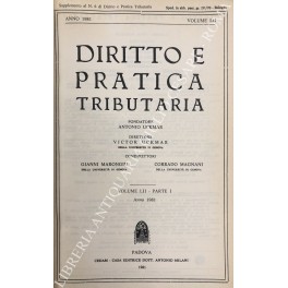 Diritto e Pratica Tributaria. Diretta da Victor Uckmar.