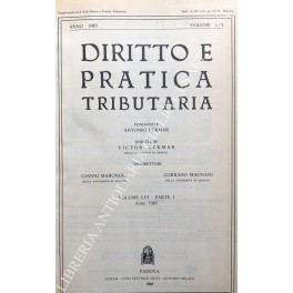 Diritto e Pratica Tributaria. Diretta da Victor Uckmar.