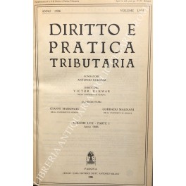 Diritto e Pratica Tributaria. Diretta da Victor Uckmar.