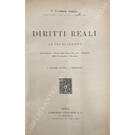 Diritti reali Diritti reali