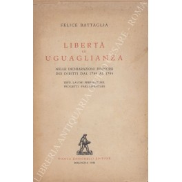 Libertà ed uguaglianza Libertà ed uguaglianza