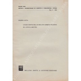 L'esecuzione del giudicato amministrativo di annullamento L'esecuzione del giudicato amministrativo di annullamento