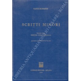 Scritti minori Scritti minori