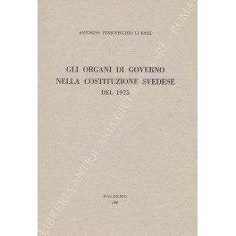 Gli organi di governo nella costituzione svedese del 1975