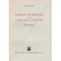 Lezioni di diritto delle comunità europee