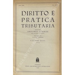 Diritto e Pratica Tributaria. Diretta da Victor Uckmar