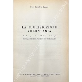 La giurisdizione volontaria La giurisdizione volontaria