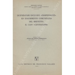Licenziatari esclusivi indipendenti Licenziatari esclusivi indipendenti