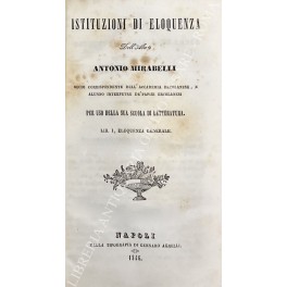 Istituzioni di eloquenza Istituzioni di eloquenza