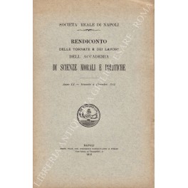 Rendiconto delle tornate e dei lavori dell'Accademia Rendiconto delle tornate e dei lavori dell'Accademia