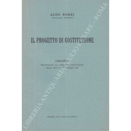 Il progetto di costituzione Il progetto di costituzione
