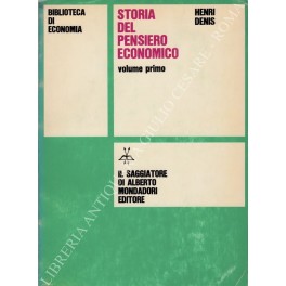 Storia del pensiero economico Storia del pensiero economico