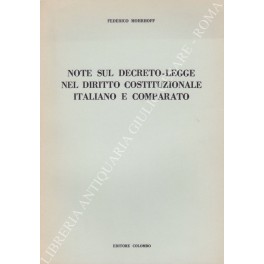 Note sul decreto-legge nel diritto costituzionale italiano e comparato