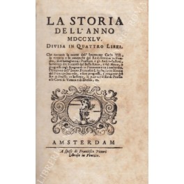 La storia dell'anno MDCCXLV La storia dell'anno MDCCXLV