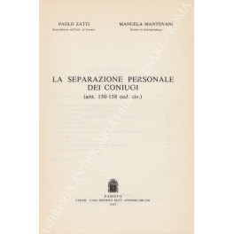 La separazione personale dei coniugi