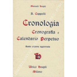 Cronologia Cronografia e Calendario Perpetuo