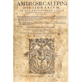 Ambrosii Calepini dictionarium