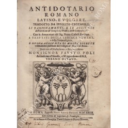 Antidotario romano latino e volgare