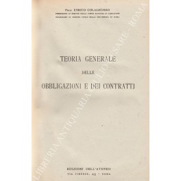 Teoria generale delle obbligazioni e dei contratti