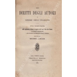 Dei diritti degli autori di opere dell'ingegno Dei diritti degli autori di opere dell'ingegno
