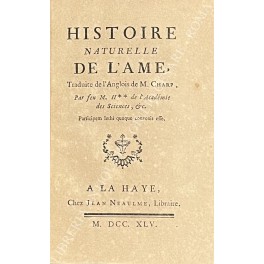 Histoire naturelle de l'Ame Histoire naturelle de l'Ame