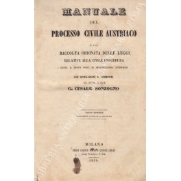 Manuale del processo civile austriaco Manuale del processo civile austriaco