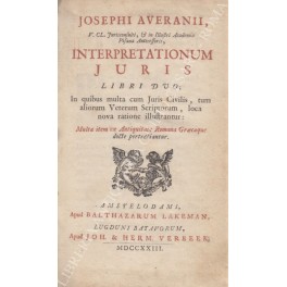 Interpretationum iuris libri duo Interpretationum iuris libri duo