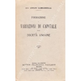 Formazione e variazioni di capitale