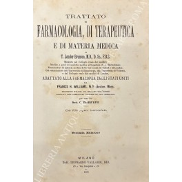 Trattato di farmacologia, di terapeutica