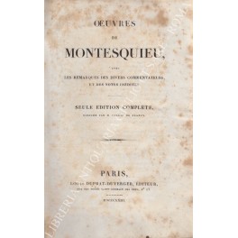 Oeuvres de Montesquieu
