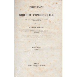 Istituzioni di diritto commerciale 