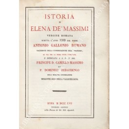 Istoria di Elena de' Massimi Istoria di Elena de' Massimi