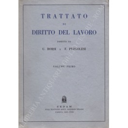 Trattato di diritto del lavoro Trattato di diritto del lavoro