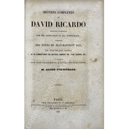 Oeuvres completes de David Ricardo Oeuvres completes de David Ricardo