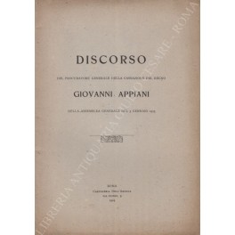 Discorso del procuratore generale della Cassazione Discorso del procuratore generale della Cassazione