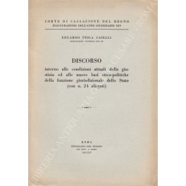 Discorso intorno alle condizioni attuali della giustizia Discorso intorno alle condizioni attuali della giustizia