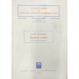 Titoli di credito. Titoli non dematerializzati