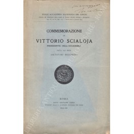Commemorazione di Vittorio Scialoja