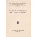 Pagamento e sostituzione nella carta di credito